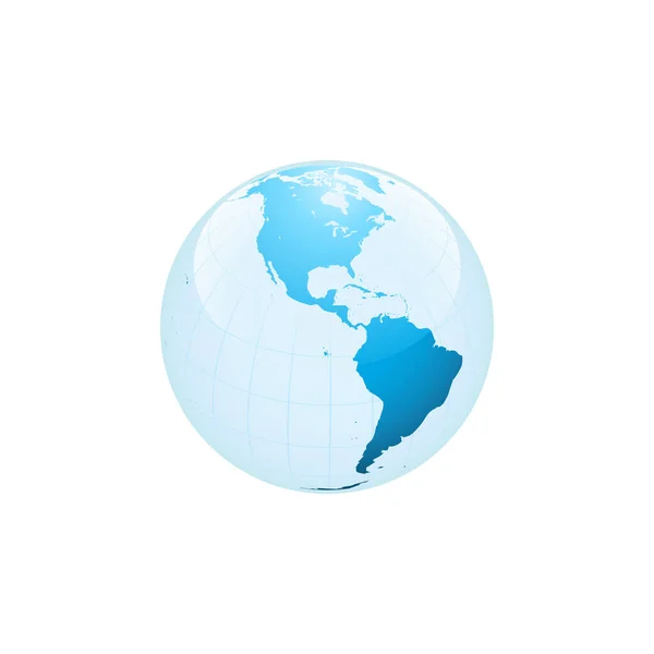 World Map Icon Vector Illustration Background — Stock vektor