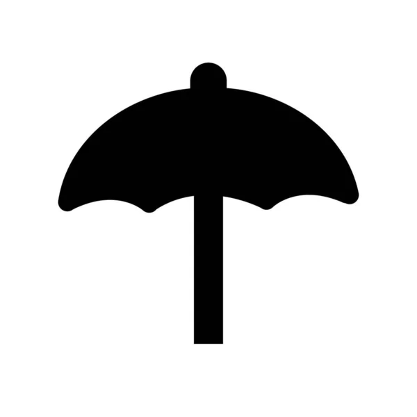 Simple Umbrella Icon White Background — Stock vektor