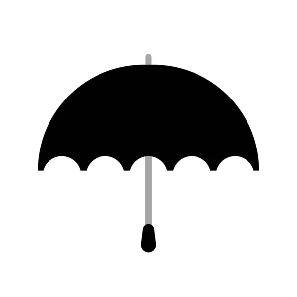 Simple Umbrella Icon White Background — Vetor de Stock