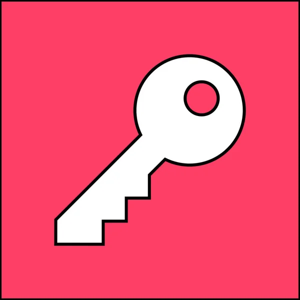 Ілюстрація Значка Ключа Векторний Знак — стоковий вектор