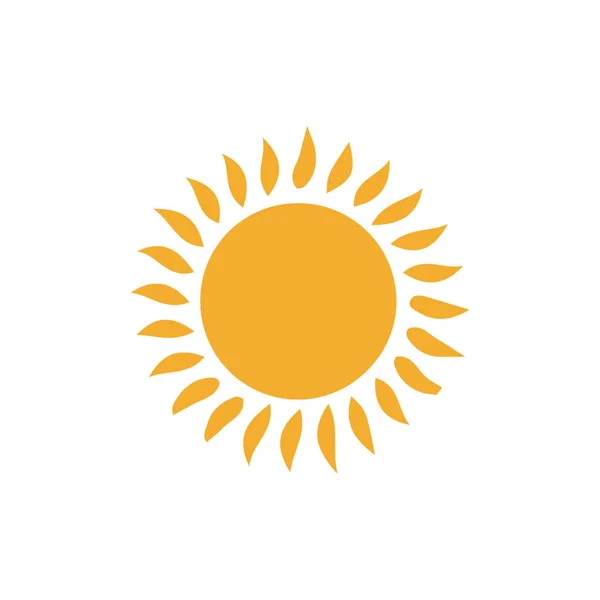 Sun Icon Flat Design — Stock Vector