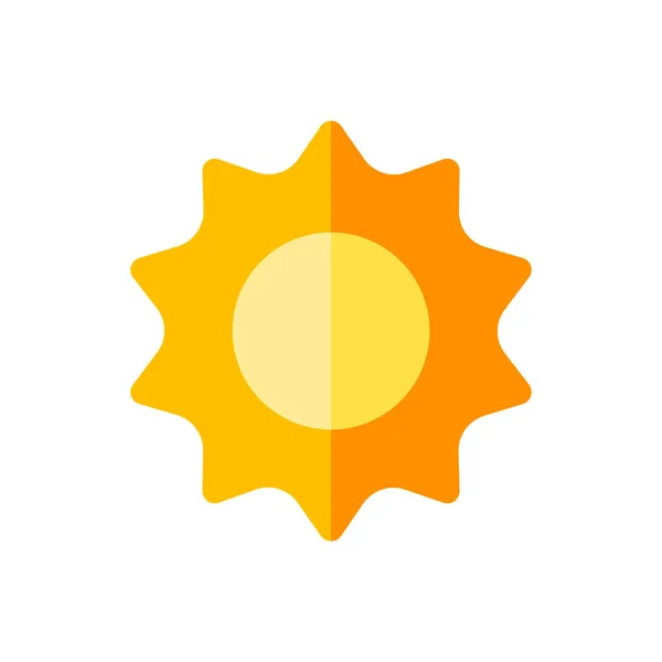 Иконка Солнца Векторная Иллюстрация — стоковый вектор