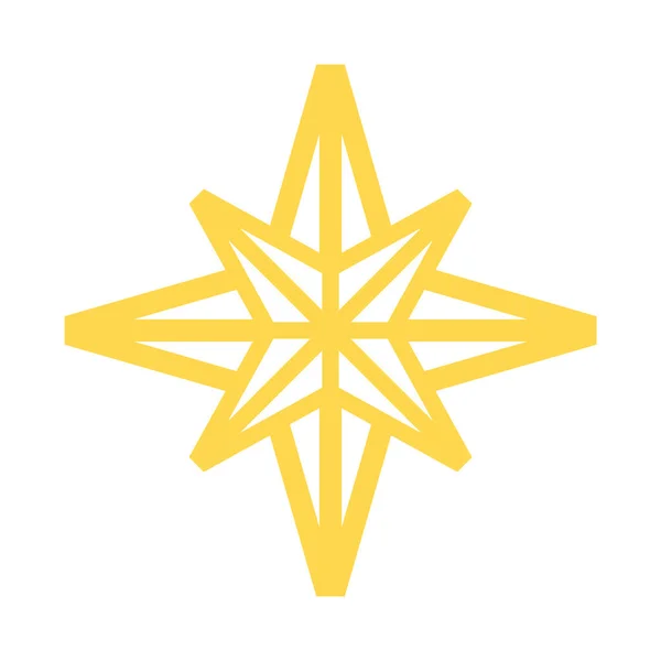 Ilustración Abstracta Icono Estrella Vector — Vector de stock