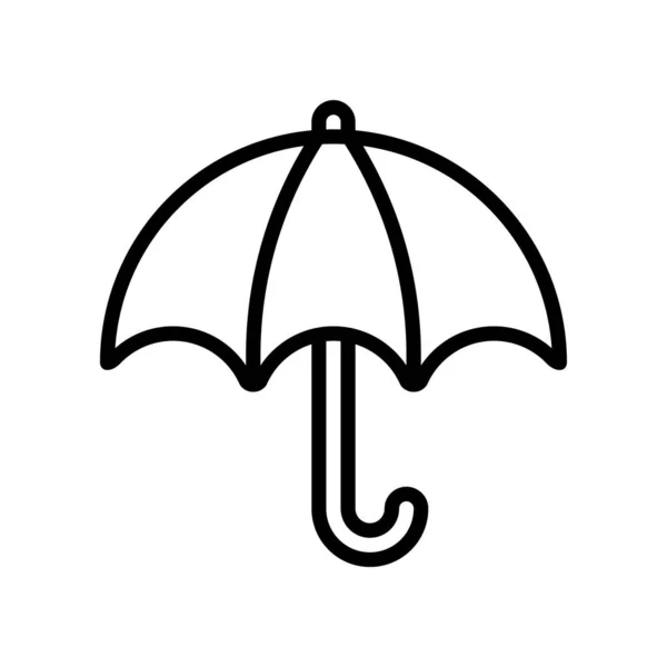 Simple Umbrella Icon White Background — Stock Vector