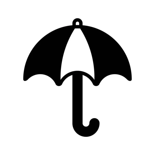 Simple Umbrella Icon White Background — Stock Vector