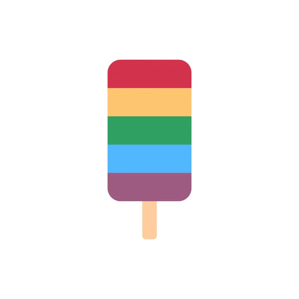 Popsicle Ice Cream Simple Icon Vector Illustration — Image vectorielle