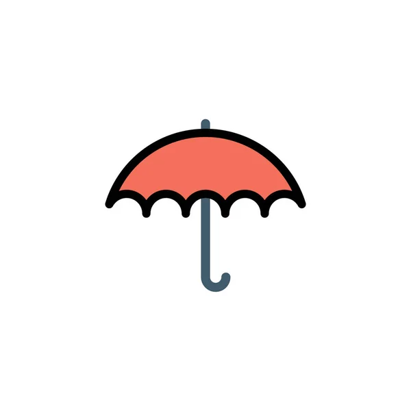 Simple Umbrella Icon White Background — Vector de stock
