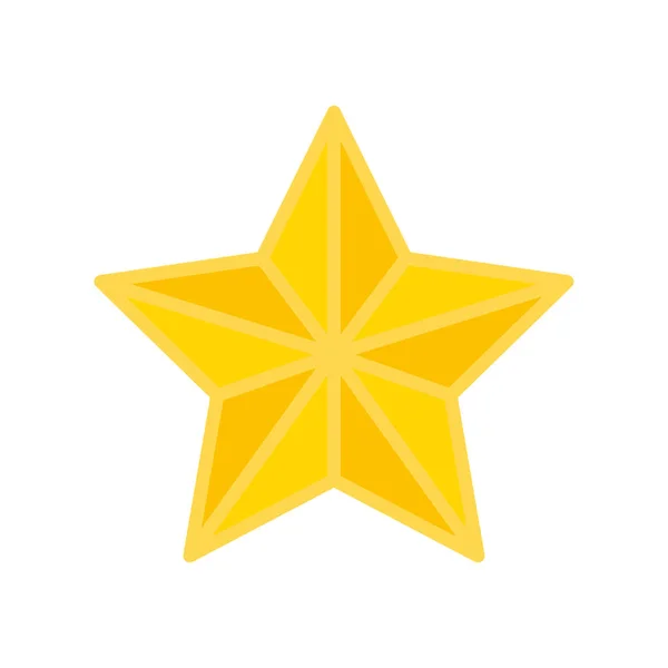 Yıldız Simgesinin Renk Vektör Illüstrasyonu — Stok Vektör