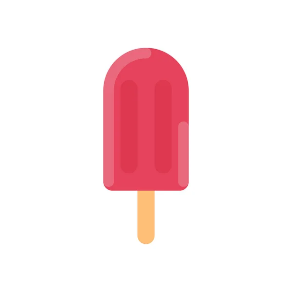 Popsicle Ice Cream Simple Icon Vector Illustration — Stock Vector