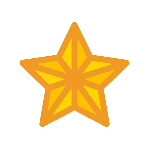 Färg Vektor Illustration Stjärna Ikon — Stock vektor
