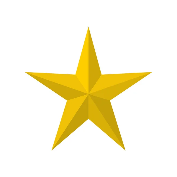 Vector Color Ilustración Del Icono Estrella — Archivo Imágenes Vectoriales