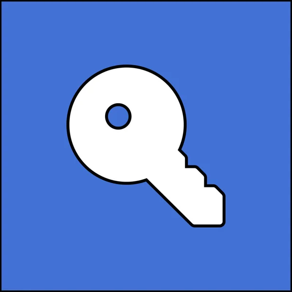 Sleutel Pictogram Illustratie Vector Teken Symbool — Stockvector