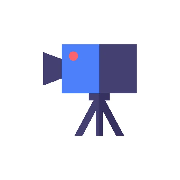 Icono Cámara Vídeo Ilustración Vectorial — Vector de stock