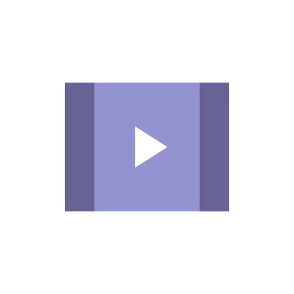 Video File Simple Icon Vector Illustration — Stockvektor