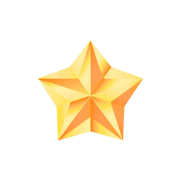 Vector Color Ilustración Del Icono Estrella — Vector de stock