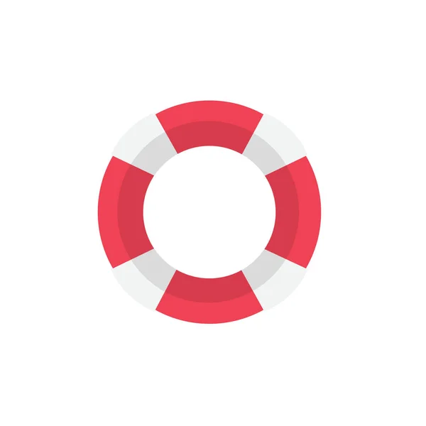 Life Floating Ring Lifebuoy Simple Icon Vector Illustration — Vettoriale Stock