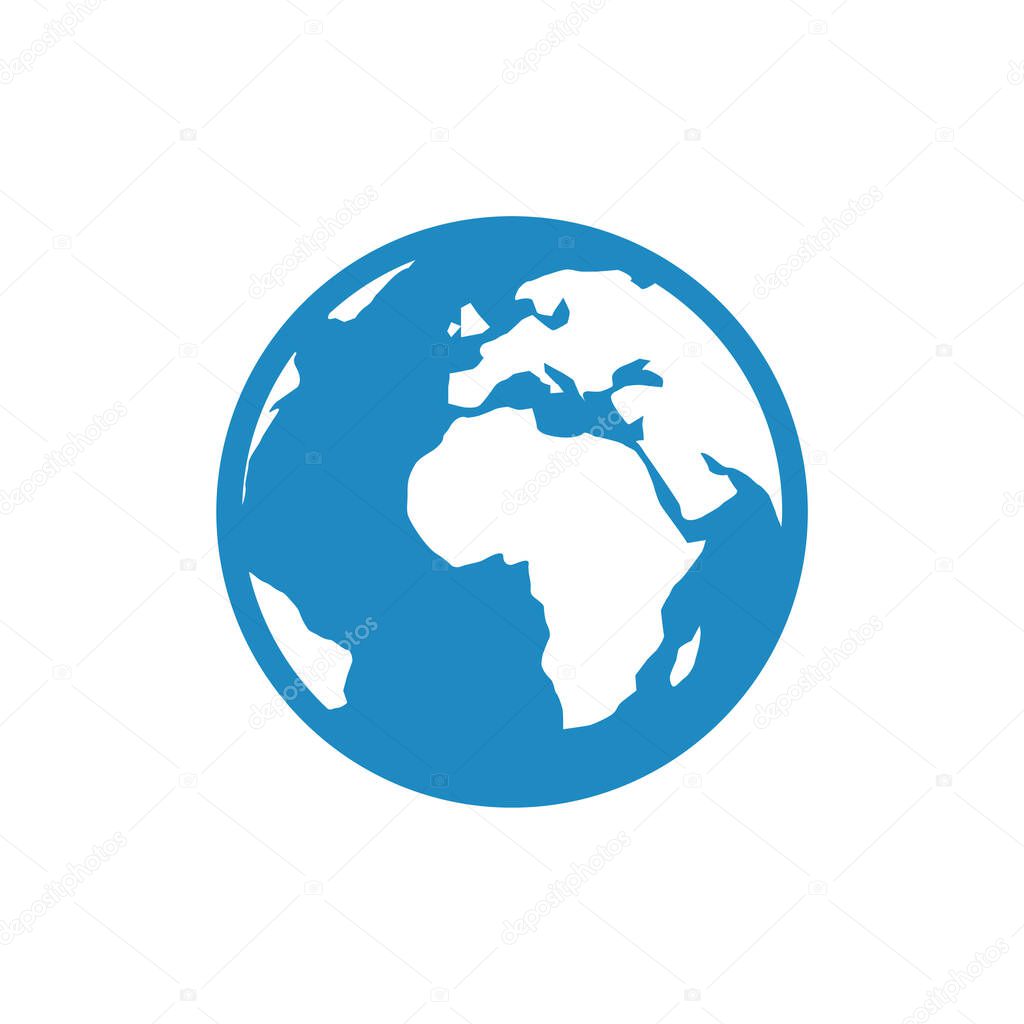 world map icon, vector illustration background