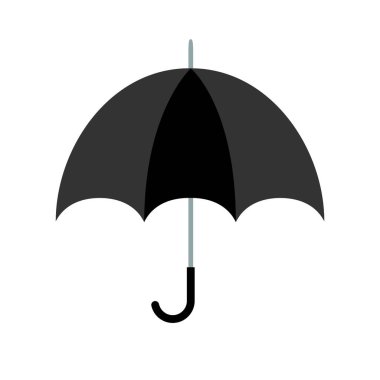 simple umbrella icon on white background.
