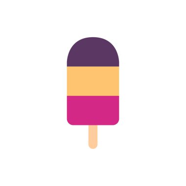 popsicle ice cream simple icon, vector illustration