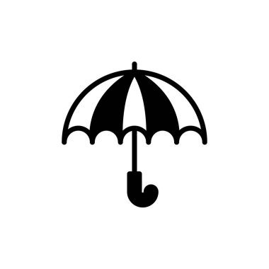 simple umbrella icon on white background.