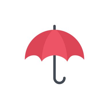 simple umbrella icon on white background.