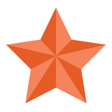 yıldız simgesinin renk vektör illüstrasyonu