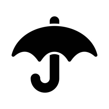 simple umbrella icon on white background.
