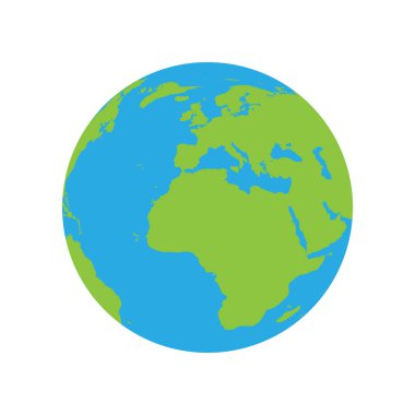 dünya haritası simgesi, vektör resimleme arkaplanı