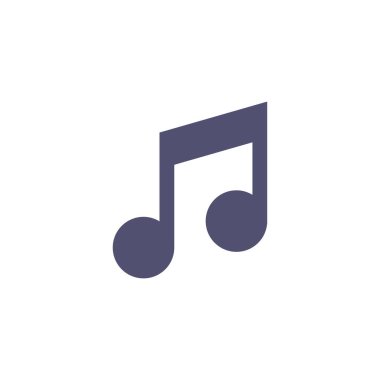 müzik notası ikon vektör illüstrasyonu