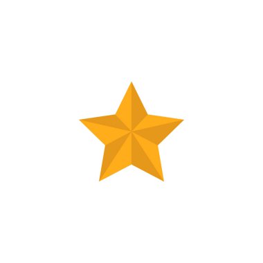 yıldız simgesinin renk vektör illüstrasyonu