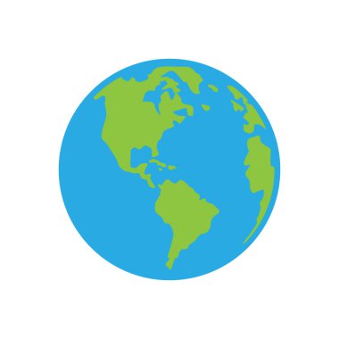 dünya haritası simgesi, vektör resimleme arkaplanı