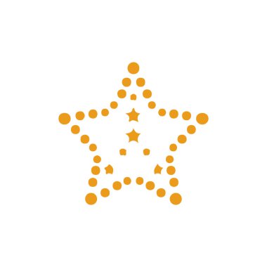 Soyut yıldız simgesi vektör illüstrasyonu