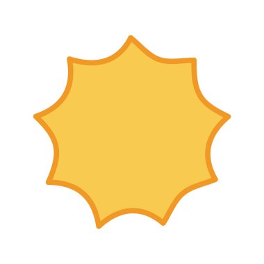 Soyut yıldız simgesi vektör illüstrasyonu