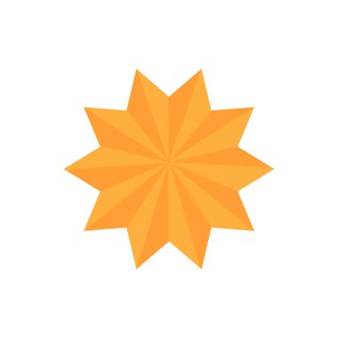 Soyut yıldız simgesi vektör illüstrasyonu