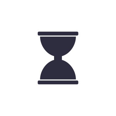 kum saati basit simgesi, vektör çizim