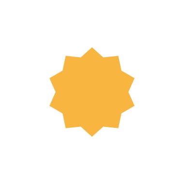 Soyut yıldız simgesi vektör illüstrasyonu