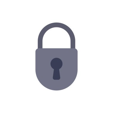 asma kilit ikon vektör çizimi