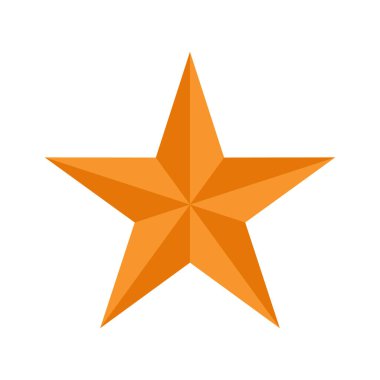 yıldız simgesinin renk vektör illüstrasyonu