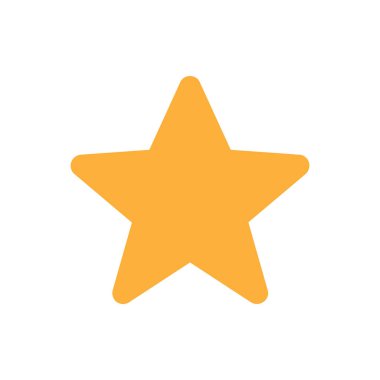 yıldız simgesinin renk vektör illüstrasyonu