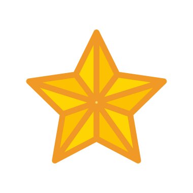 yıldız simgesinin renk vektör illüstrasyonu