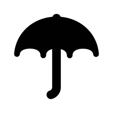 Şemsiyenin vektör illüstrasyon simgesi 