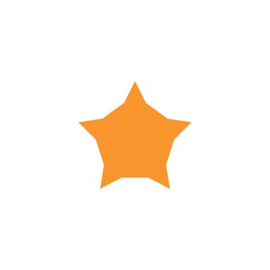 Soyut yıldız simgesi vektör illüstrasyonu