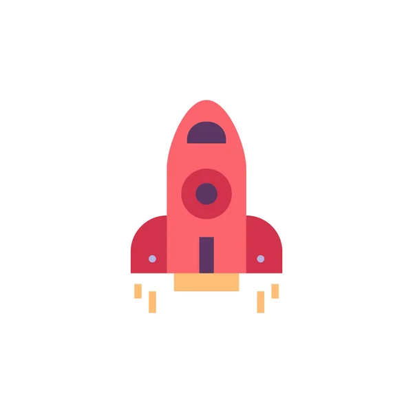 Rocket Icon Vector Isolated White Background Spaceship Logo Concept — Stock vektor