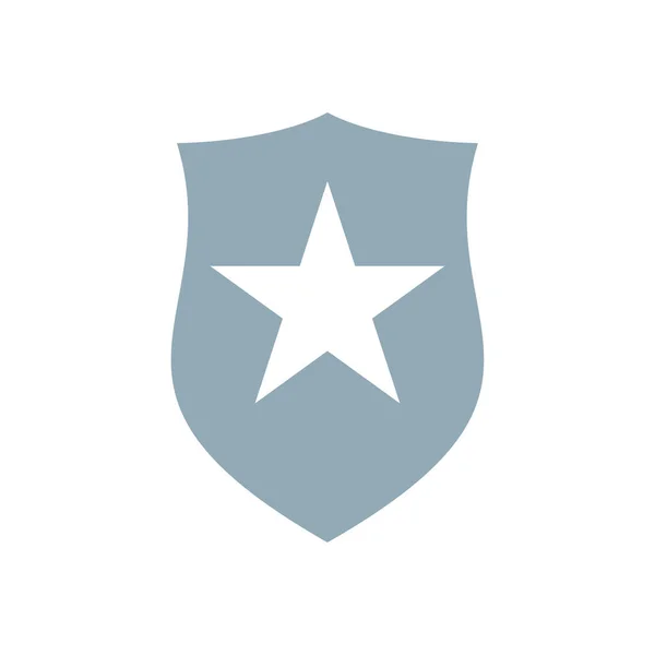 Shield Web Icon Vector Illustration — Vetor de Stock