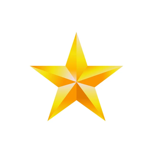 Color Vector Illustration Star Icon — Vettoriale Stock