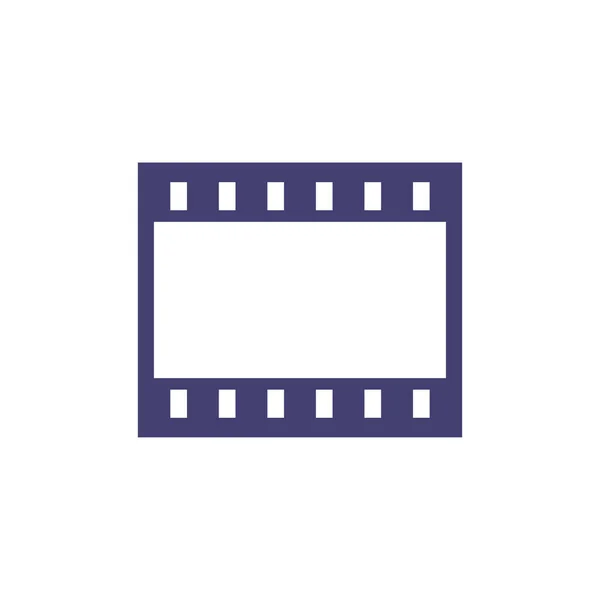 Αρχείο Βίντεο Απλό Εικονίδιο Διανυσματική Απεικόνιση — Διανυσματικό Αρχείο
