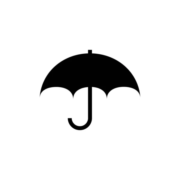 Simple Umbrella Icon White Background — Stock Vector