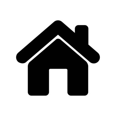 Emlak konsepti ev simgesi, vektör illüstrasyonu