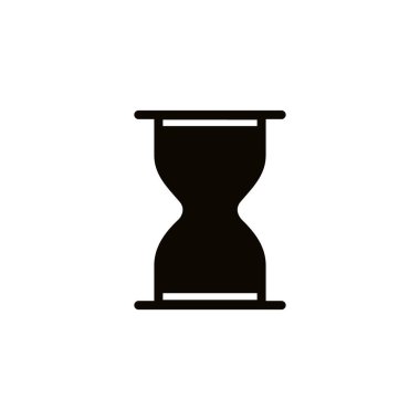 kum saati basit simgesi, vektör çizim