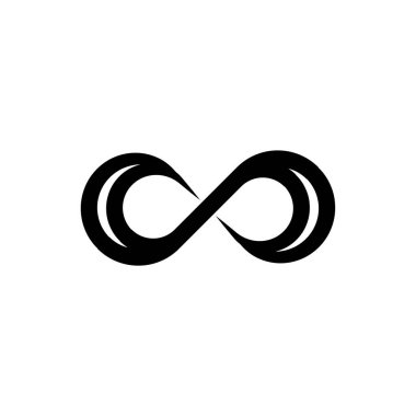 infinity simple icon, vector illustration
